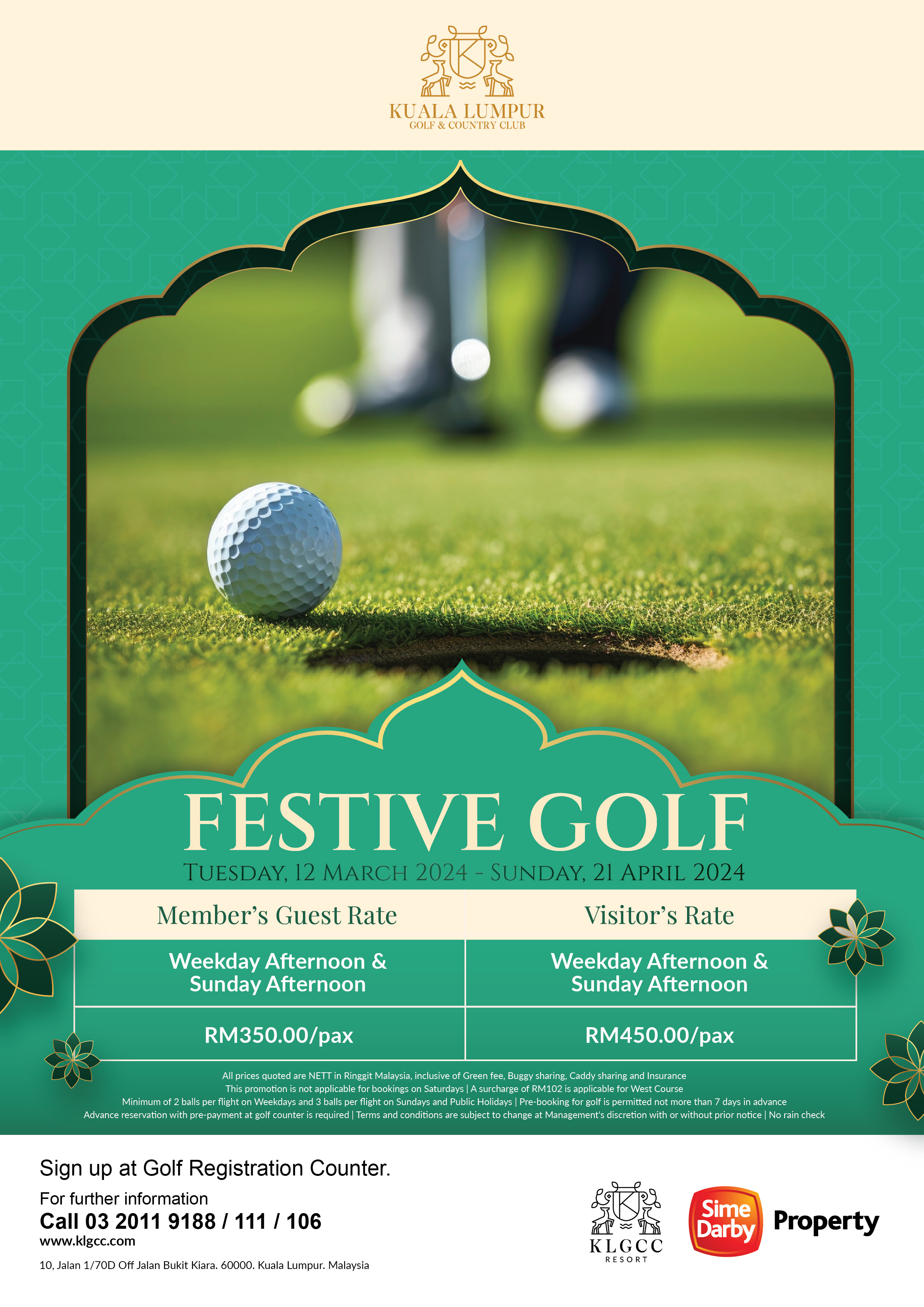 Festive Golf Promotion Kuala Lumpur Golf & Country Club Berhad